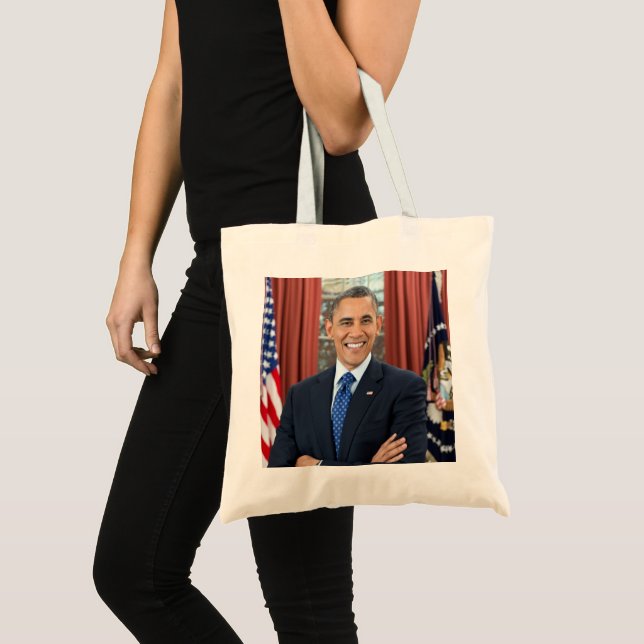 Tote Bag Président Barack Obama 2ème mandat Portrait offici (Devant (produit))