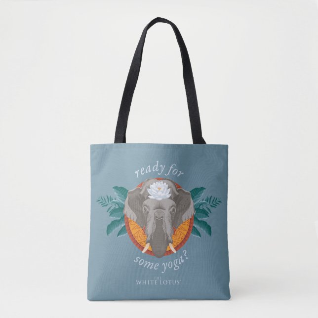 Tote Bag Prêt pour le Yoga ? - Le Lotus Blanc (Devant)