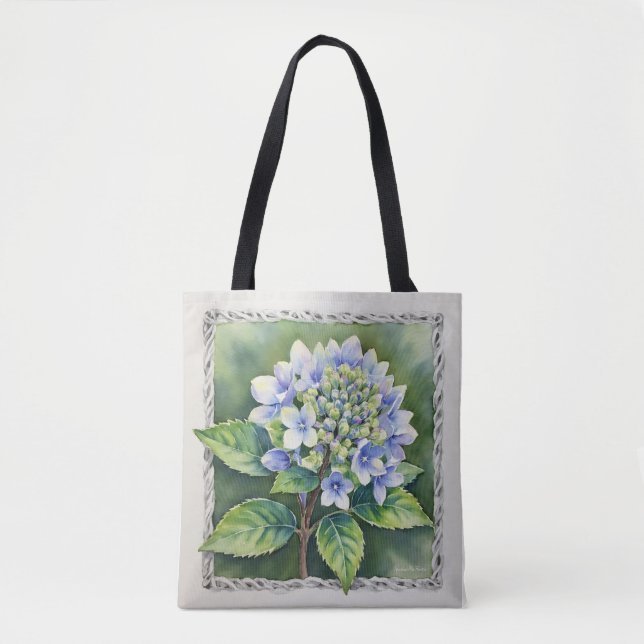 Tote Bag Pretty Blue Bloom (Devant)