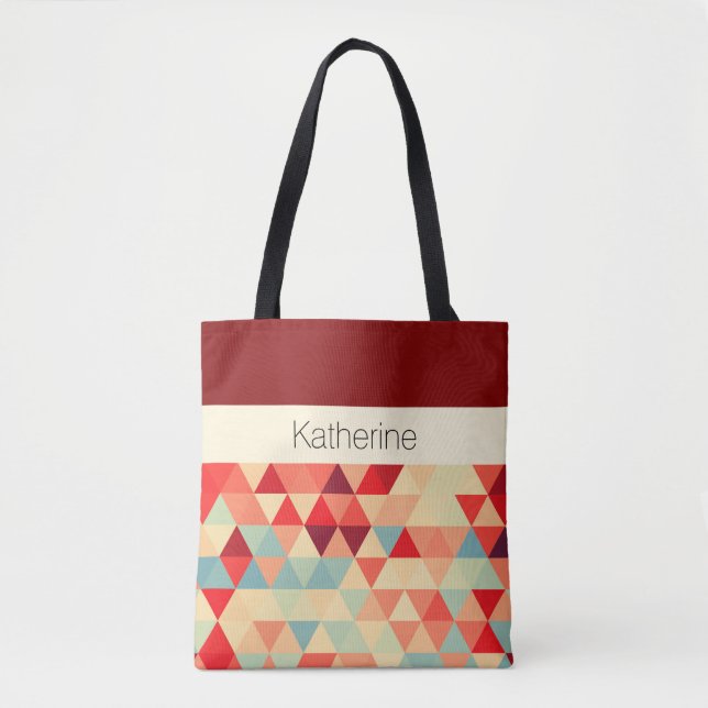 Tote Bag Pretty triangle pattern II + your ideas (Devant)