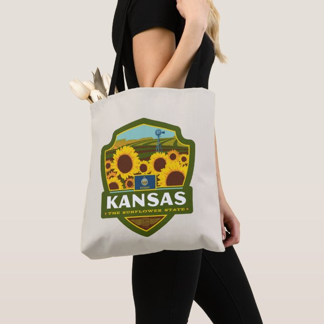 Tote Bag Pride d'état | Kansas (De près)