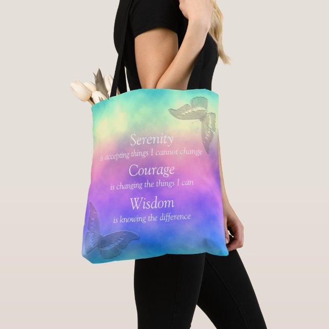 Tote Bag [Prière de sérénité de papillons de brume (De près)
