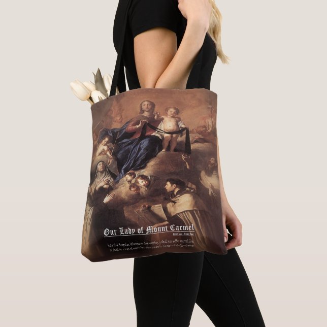 Tote Bag Prière Notre-Dame du Mont Carmel (De près)