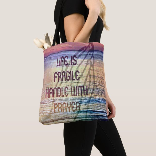 Tote Bag Prière pour la vie fragile (De près)