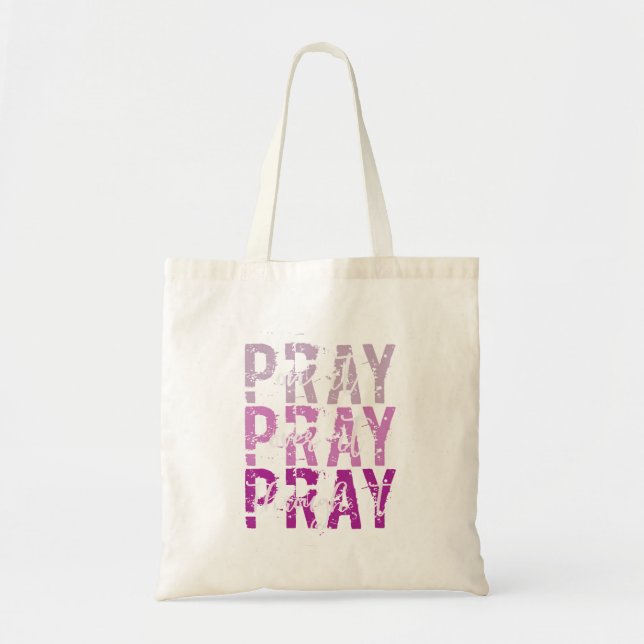 Tote Bag Priez Sur Elle Priez À Travers Elle Christian Fai (Devant)