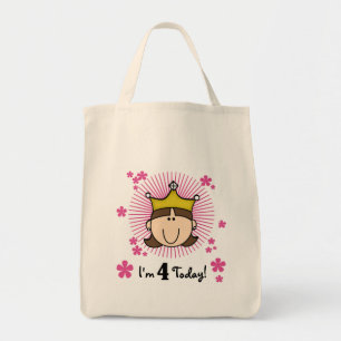 Tote Bag Princess 4th Birthday Tshirts et cadeaux