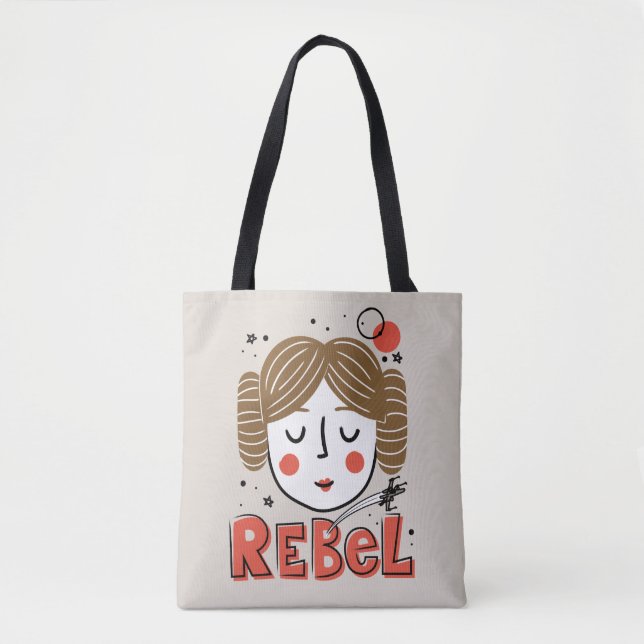 Tote Bag Princess Leia Doodle (Devant)