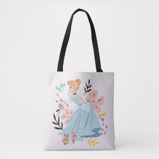 Tote Bag Princesse Disney | Cendrillon & Animaux (Devant)