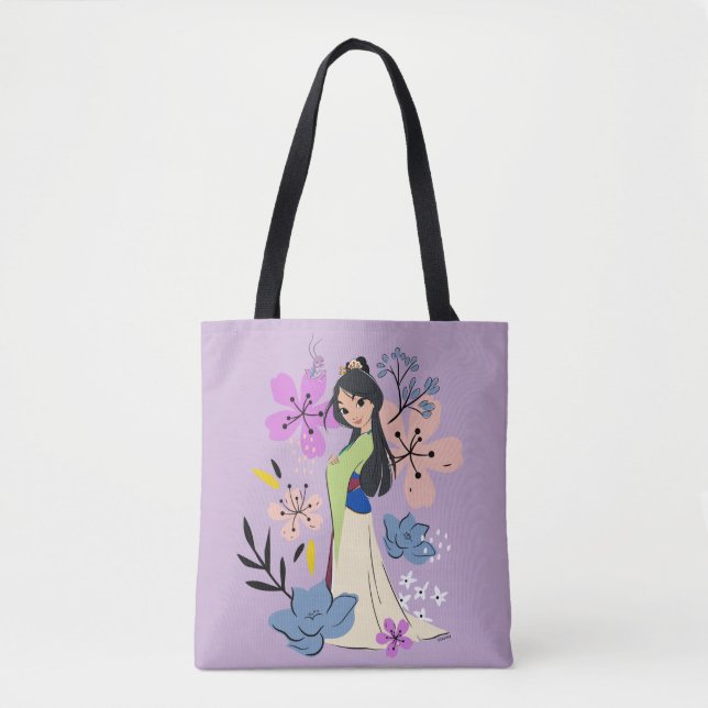 Tote Bag Princesse Disney | Mulan dans le jardin (Devant)