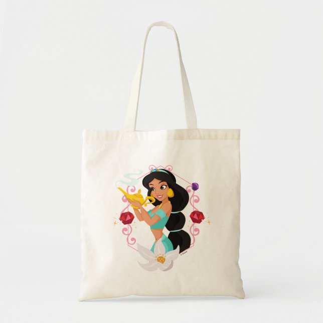Tote Bag Princesse Jasmine Avec Lampe Magique (Devant)