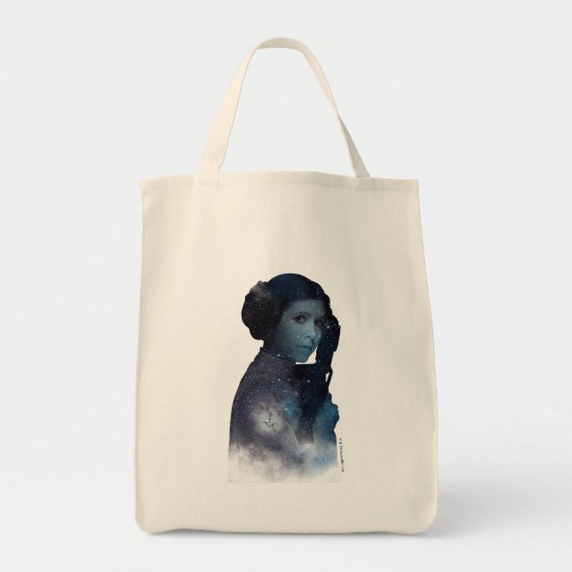 Tote Bag Princesse Leia | Silhouette dans l'espace (Devant)