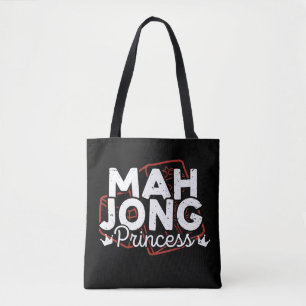Tote Bag princesse Mahjong   Funny mahjong