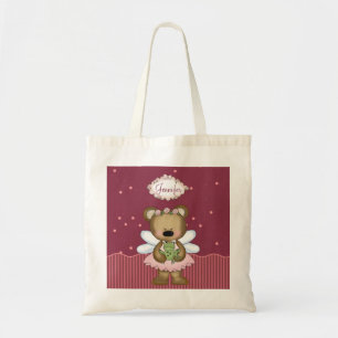 Tote Bag Princesse rose de fée d'ours de nounours