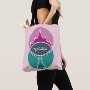 Tote Bag Princesse scientifique (Muted) Fourre-tout rose