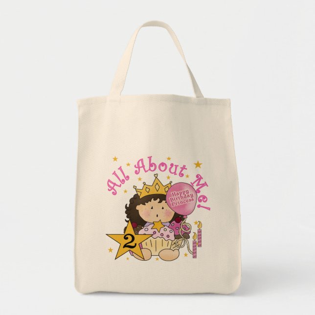 Tote Bag Princesse Tout sur moi 2e anniversaire (Devant)