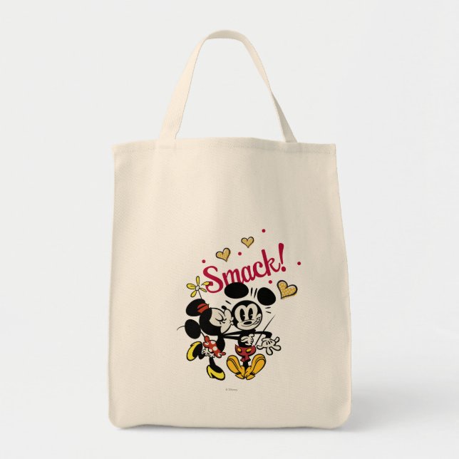 Tote Bag Principaux raccourcis Mickey | Baiser sur la joue (Devant)
