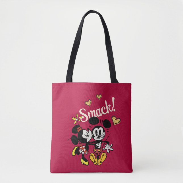 Tote Bag Principaux raccourcis Mickey | Baiser sur la joue (Devant)