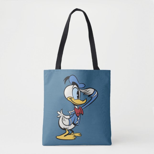 Tote Bag Principaux raccourcis Mickey | Donald Duck Salute (Devant)