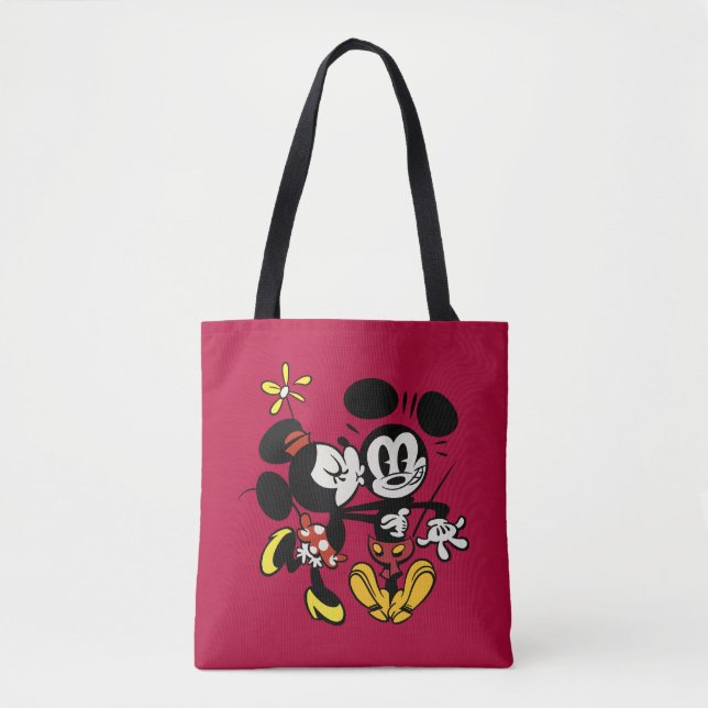 Tote Bag Principaux raccourcis Mickey | Minnie Kissing Mick (Devant)