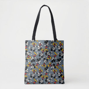 Tote Bag Principaux raccourcis Mickey   Motif d'icône bleue