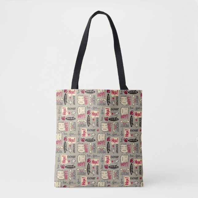 Tote Bag Principaux raccourcis Mickey | Motif d'icône de ph (Devant)