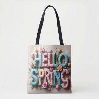 Tote Bag Printemps floral