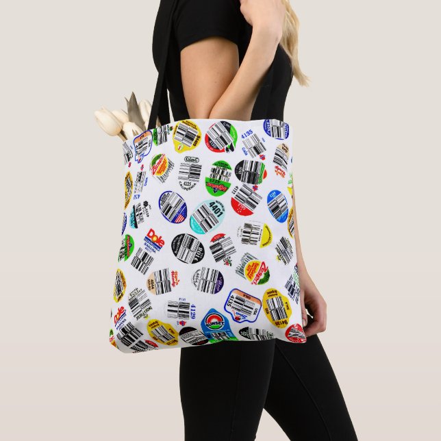 Tote Bag Produire des autocollants à code barre (De près)