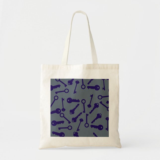 Tote Bag Produit à motif clé bleu (Devant)