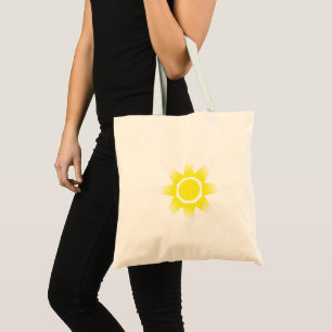Tote Bag Produit de soleil de magie blanche jaune