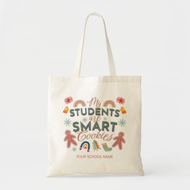 Tote Bag Professeur de fin d'année Noël (Devant)