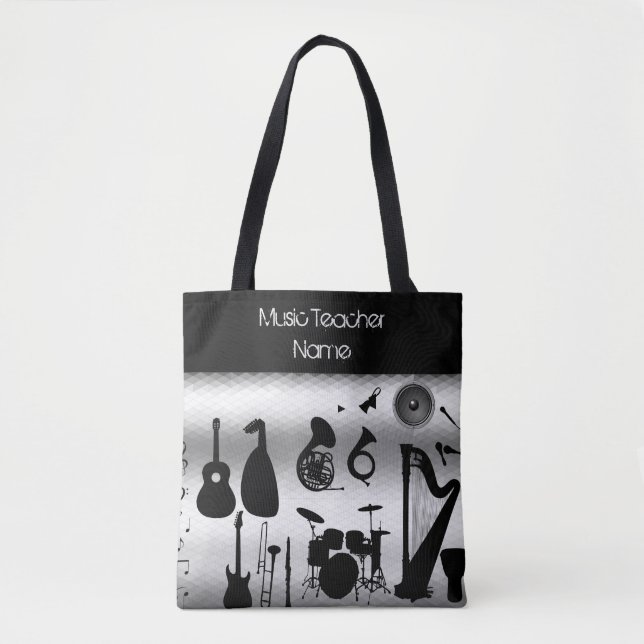 Tote Bag Professeur de musique féminine Fourre-tout personn (Devant)