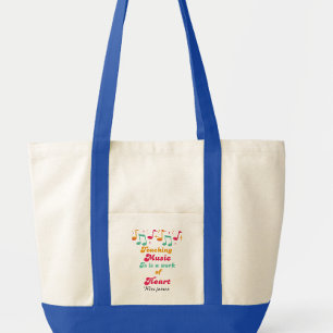 Tote Bag Professeur de musique inspirant journée personnell