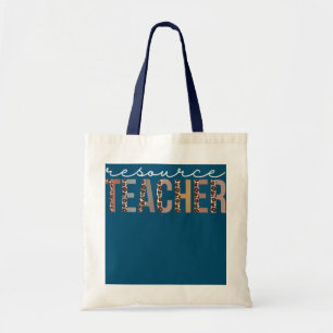 Tote Bag Professeur De Ressources Leopard Appréciation Pour
