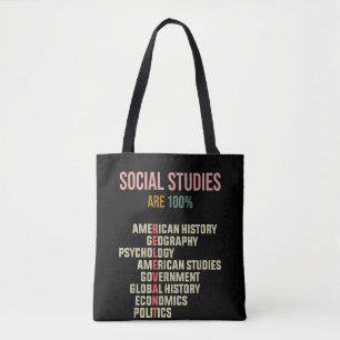 Tote Bag Professeur d'études sociales en classe d'histoire