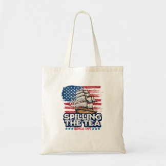 Tote Bag Professeur d'Histoire Boston Spilling The Tea Depu