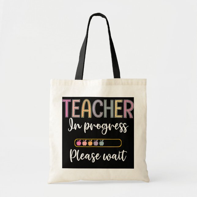 Tote Bag Professeur En Cours Veuillez Attendre (Devant)