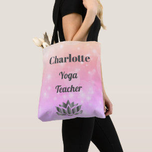 Tote Bag Professeur personnalisé de yoga