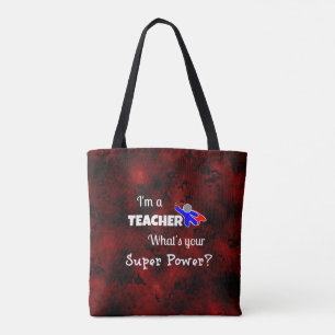 Tote Bag Professeur Superhero
