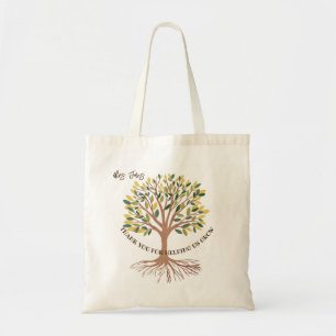 Tote Bag professeur tree merci de nous avoir aidés à grandi
