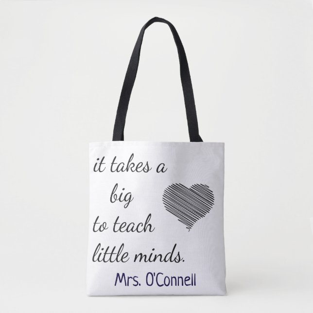 Tote Bag Professeurs/citation de garde (Devant)
