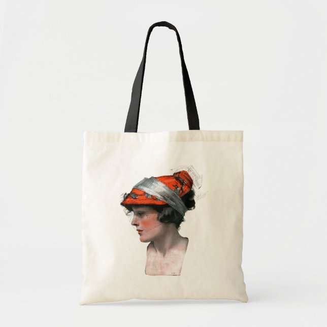 Tote Bag Profil de la femme (Devant)