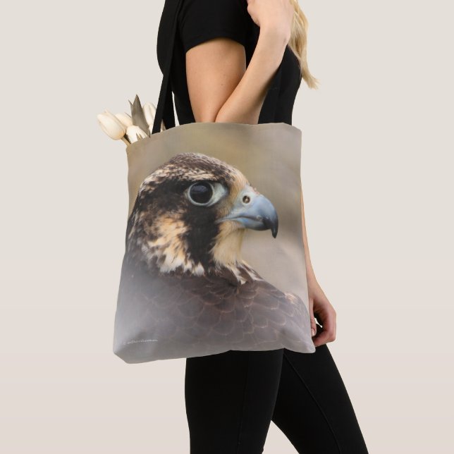 Tote Bag Profil d'un faucon pèlerin (De près)