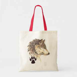 Tote Bag Profil principal de loup