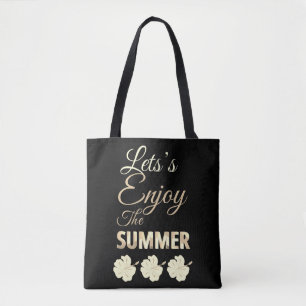 Tote Bag Profitons de la fleur d'Hibiscus tropical de l'été