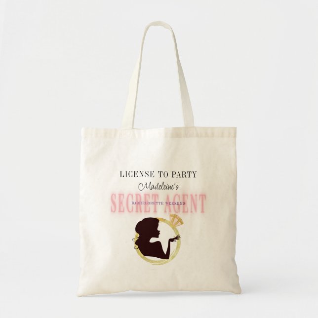 Tote Bag Programme de l'enterrement de vie de jeune fille " (Devant)