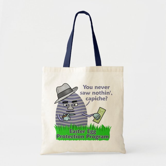 Tote Bag Programme drôle de protection d'oeuf de pâques (Devant)