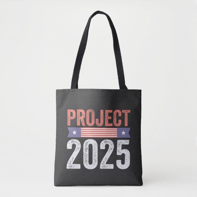Tote Bag Projet 2025 Trump American Patroitic T-Shirt (Devant)