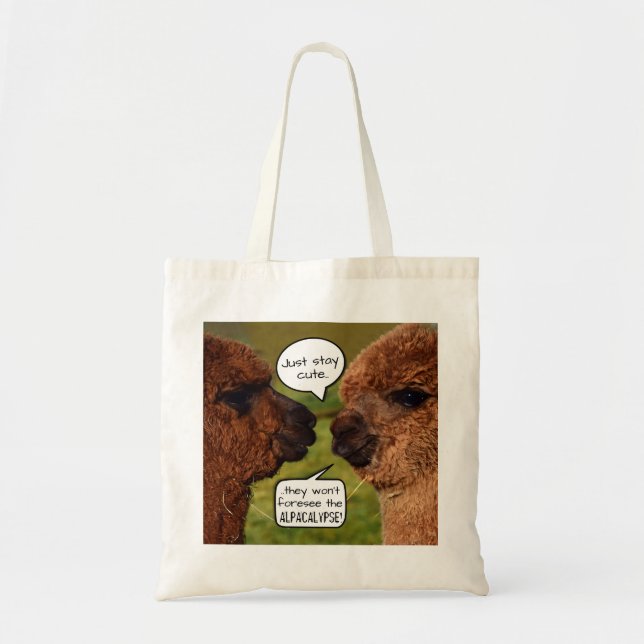 Tote Bag Projets drôles d'Alpacalypse d'alpaga (Devant)