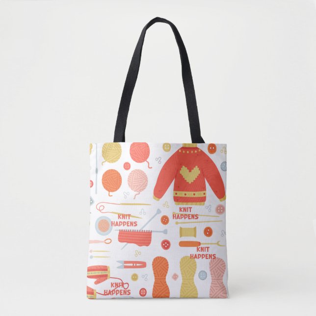 Tote Bag Projets tricots (Devant)