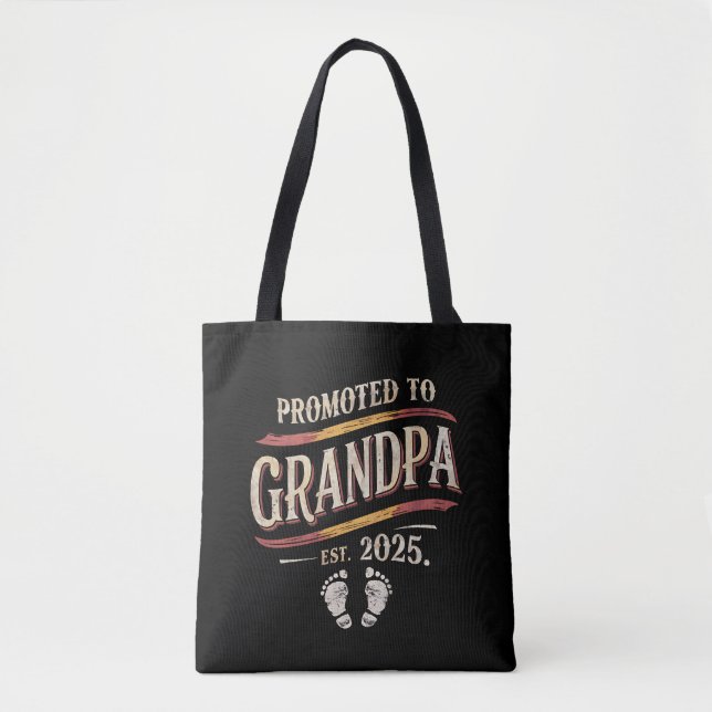 Tote Bag Promu À Grand-Père 2025 Grand-Père Est 2025 (Devant)